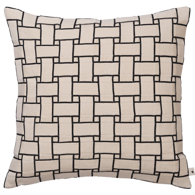 Lattice Pute 50x50 cm, Off-white/Sort