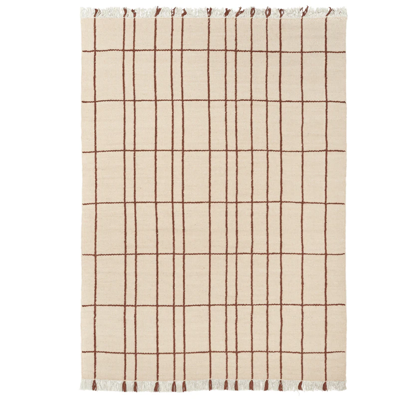 Sen Teppe 140x200 cm, Kastanje