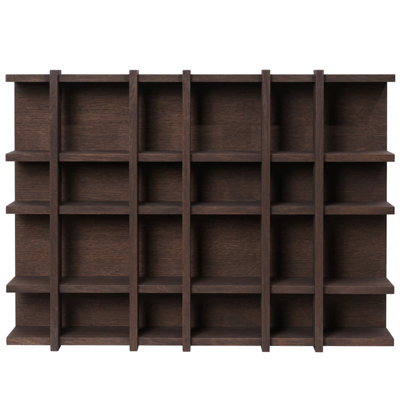 Tilem Vegghylle 6x4, Dark Oak