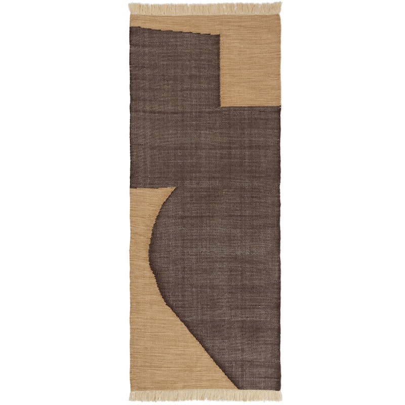 Forene Teppe 80x200 cm, Tan/chocolate