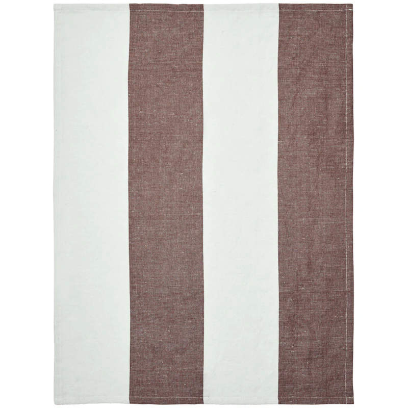 Hale Kjøkkenhåndkle 50x70 cm, Frosted Lime/Kastanje