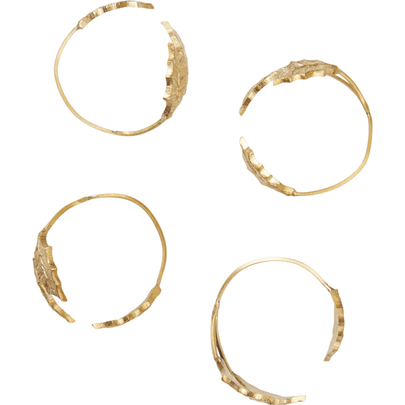 Holly Leaf Serviettring 4-pk, Messing