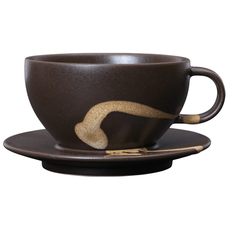 Koyo Tekopp Med Fat, Mørkebrun