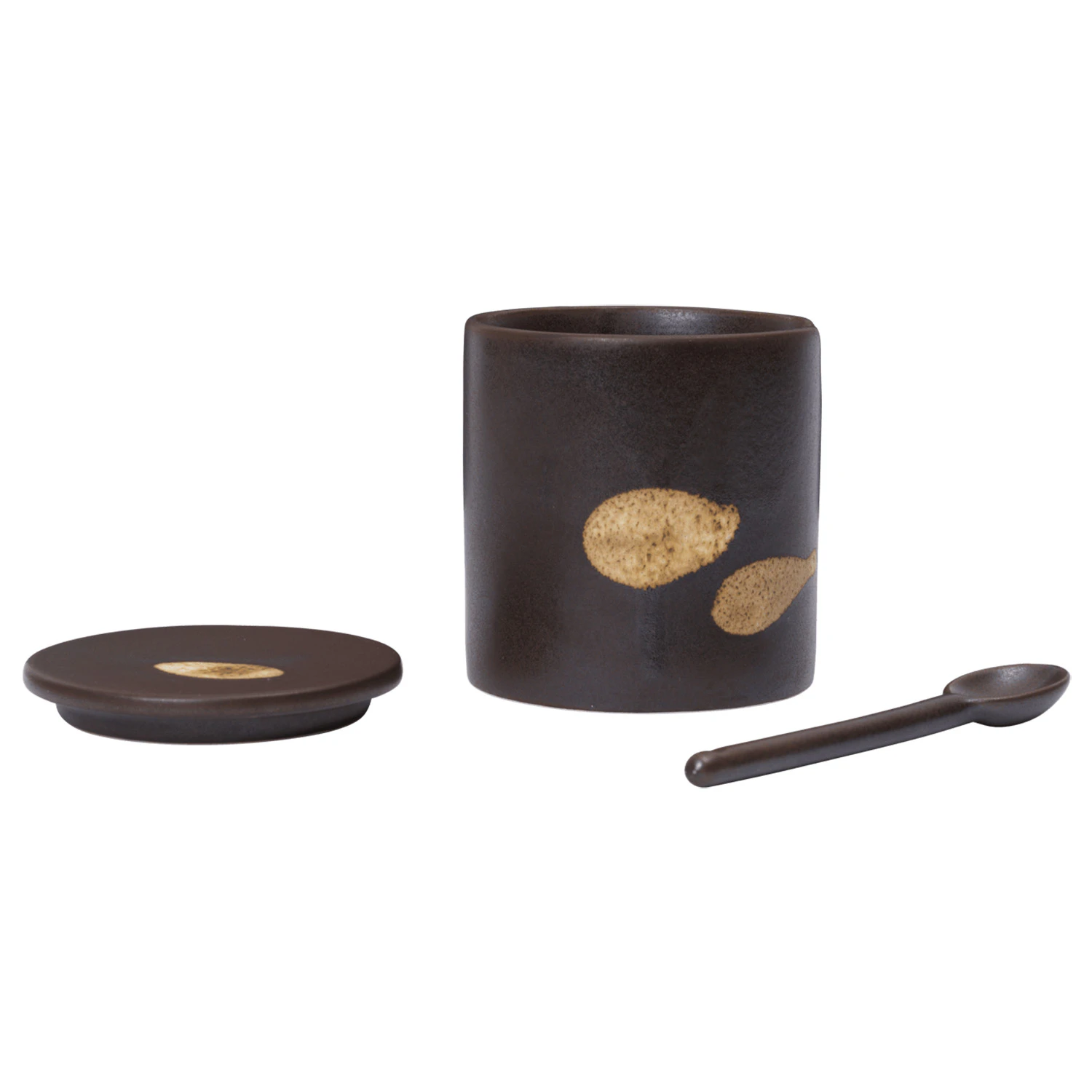 Koyo Krukke Med Skje, M&oslash;rkebrun