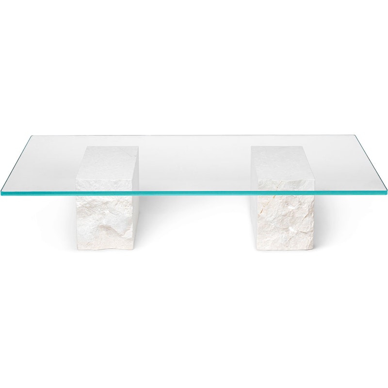 Mineral Salongbord 120x70 cm, Bianco Curia Marmor / Glass