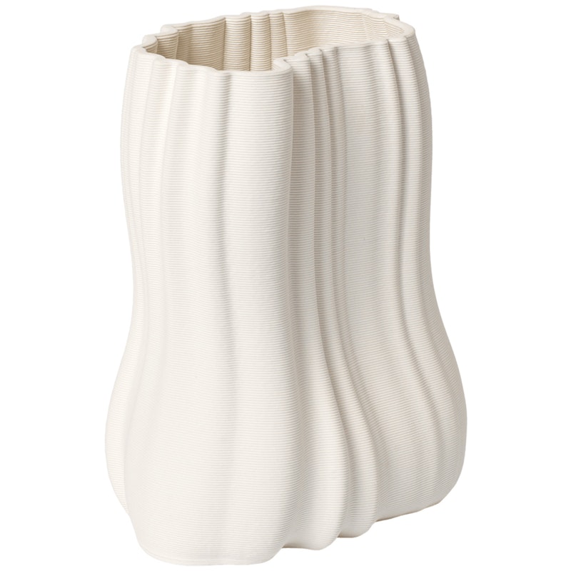 Moire Vase Off-white, 20 cm