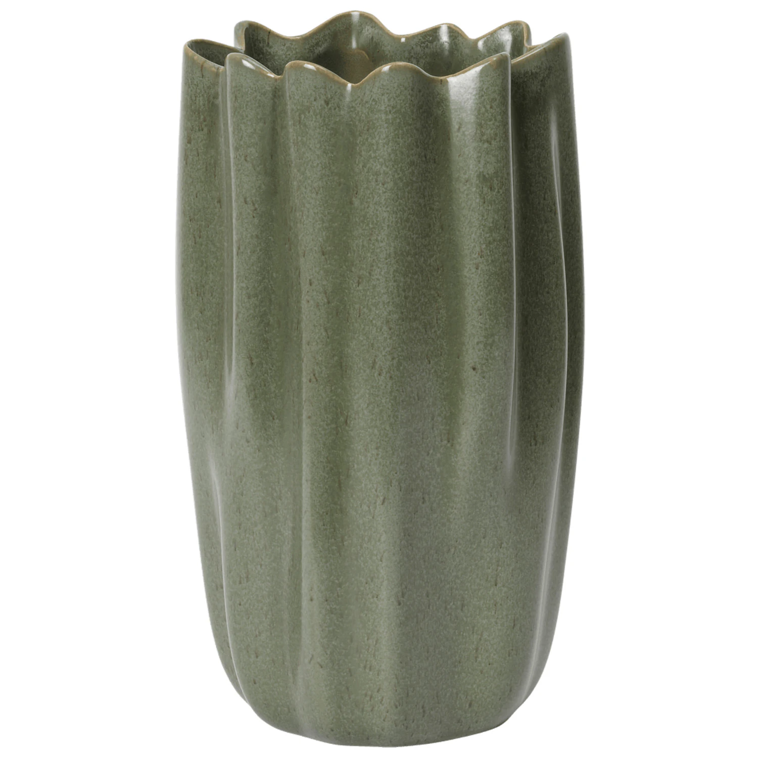 Nium Vase 23 cm, Dark Sage