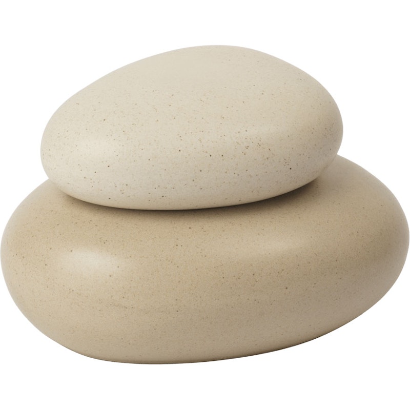 Pebble Boks Cream / Sand, 9,5 cm