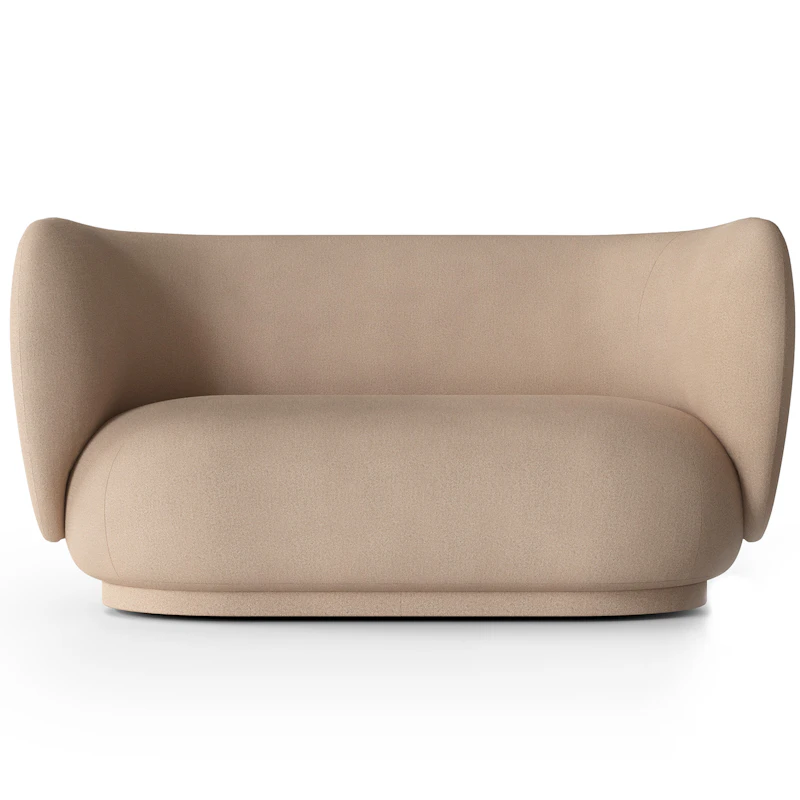 Rico Brushed 2-Seter Sofa, Sand