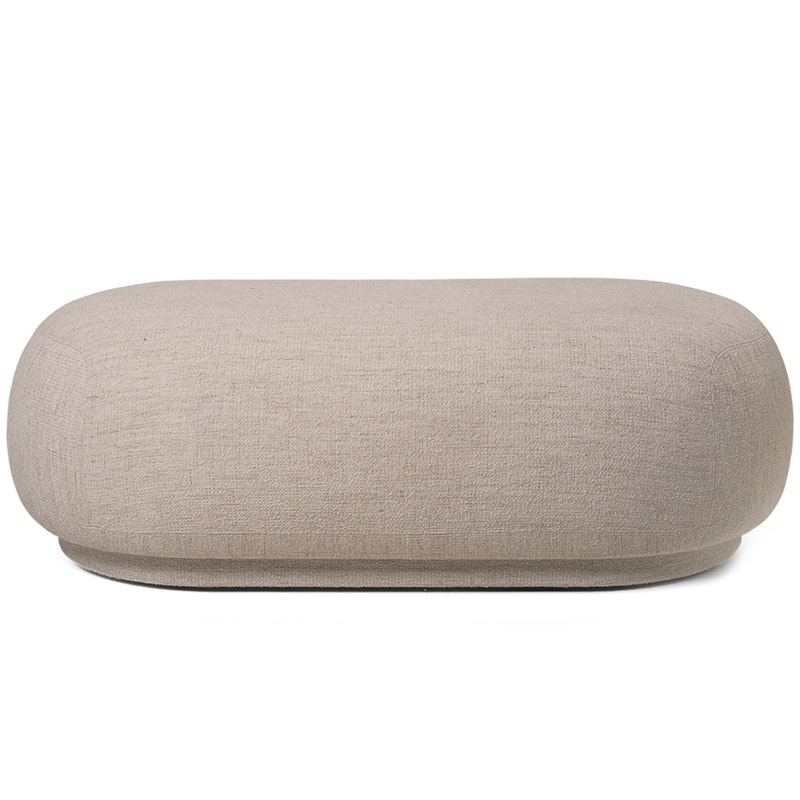 Rico Ottoman Boucle Puff, Sand