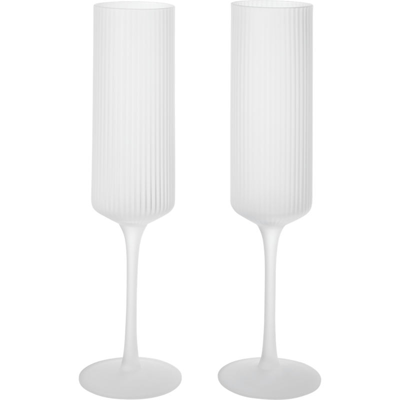Ripple Champagneglass 2-pk, Frosted