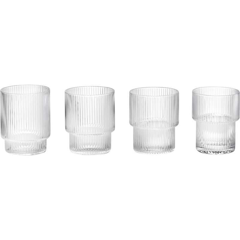 Ripple Glass 4-pk 6 cl, Klar