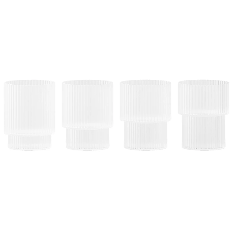 Ripple Glass 4-pk 6 cl, Frosted