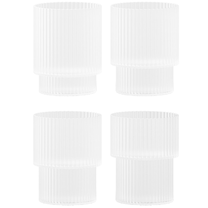 Ripple Glass 4-pk 20 cl, Frosted