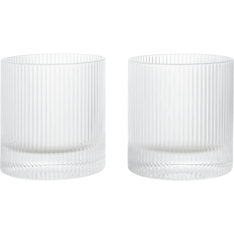 Ripple Tumblerglass 2-pk, Klar