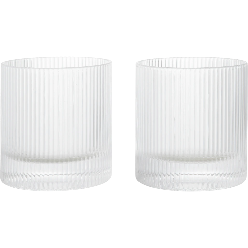 Ripple Tumblerglass 2-pk, Klar