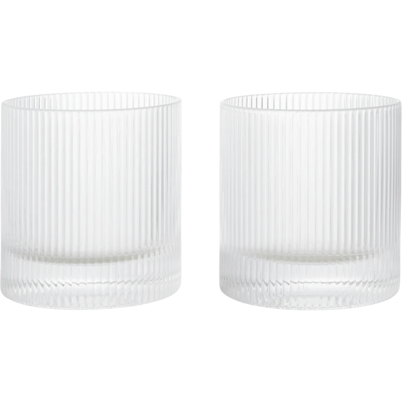 Ripple Tumblerglass 2-pk, Klar