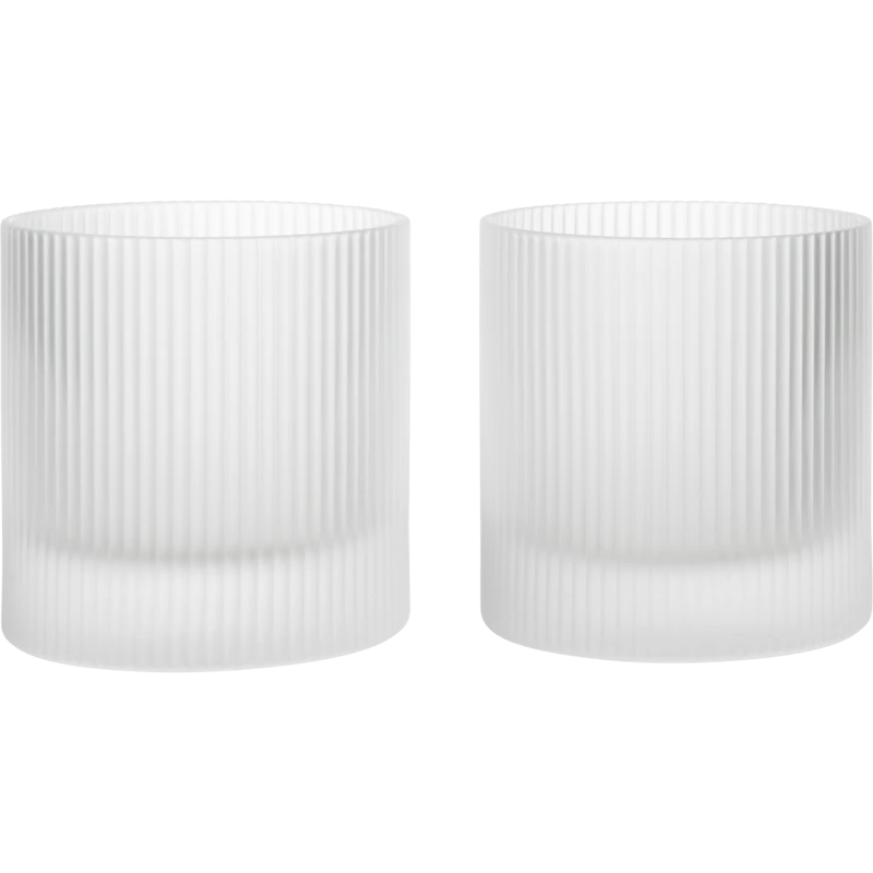 Ripple Tumblerglass 2-pk, Frosted