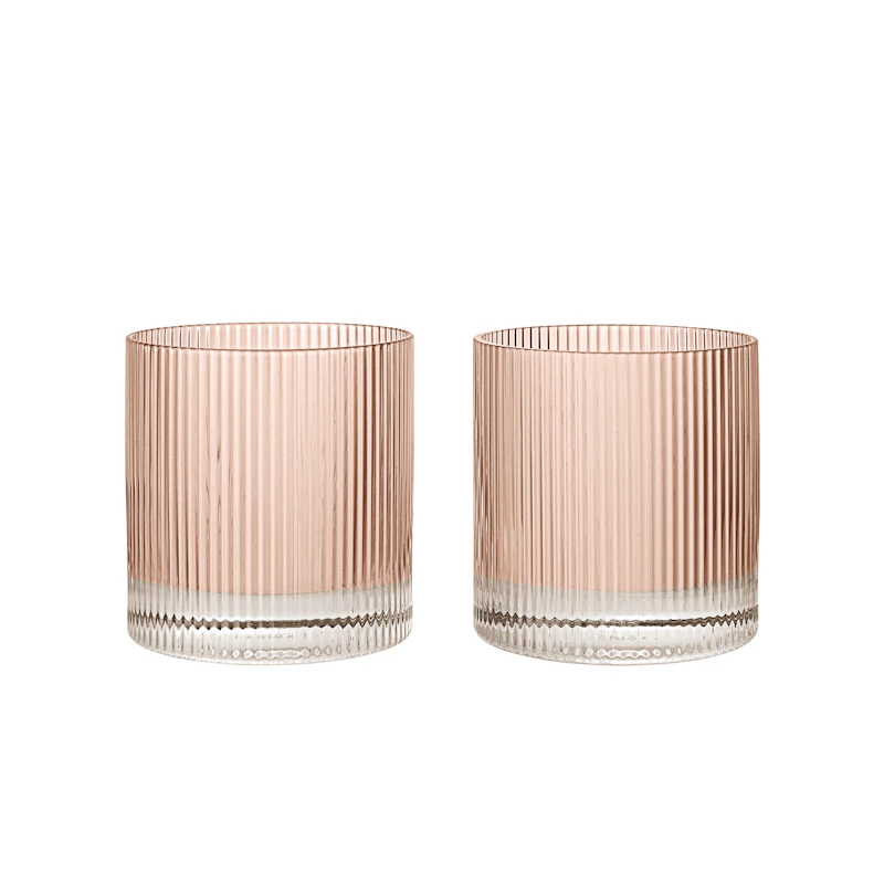 Ripple Tumblerglass 2-pk, Blush