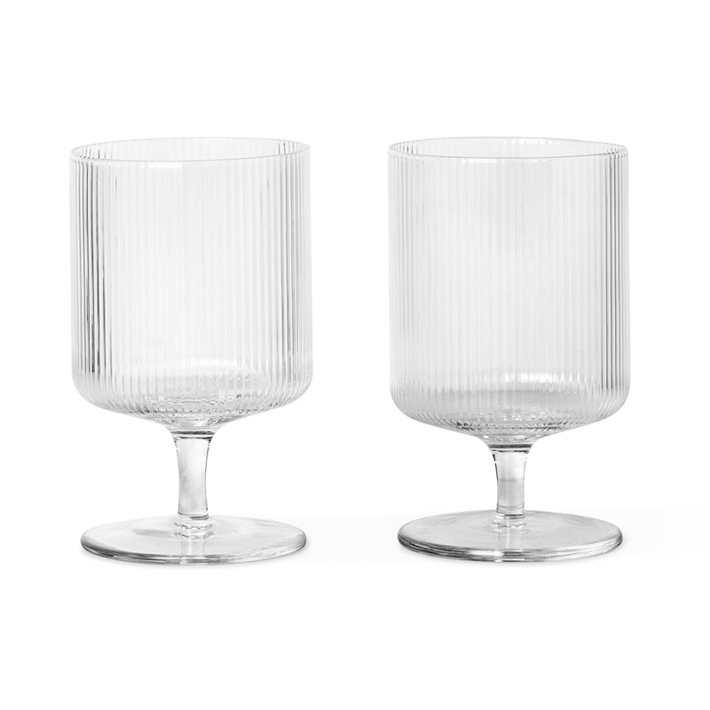 Ripple Wine Glass 2 pcs. Vinglass 2-pk Klar