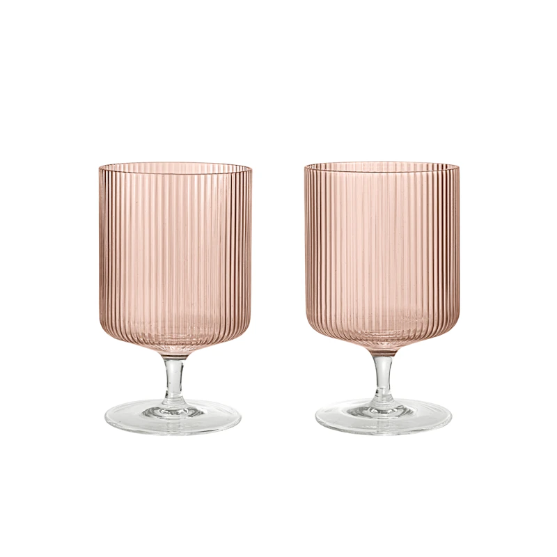 Ripple Vinglass 2-pk, Blush