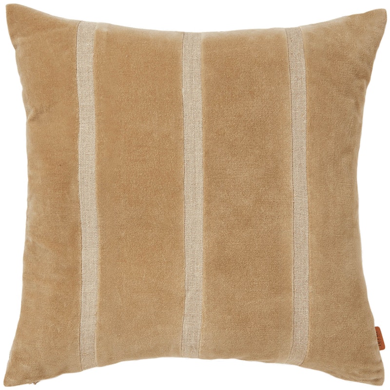 Senti Stripe Putetrekk 50x50 cm, Dark Sand