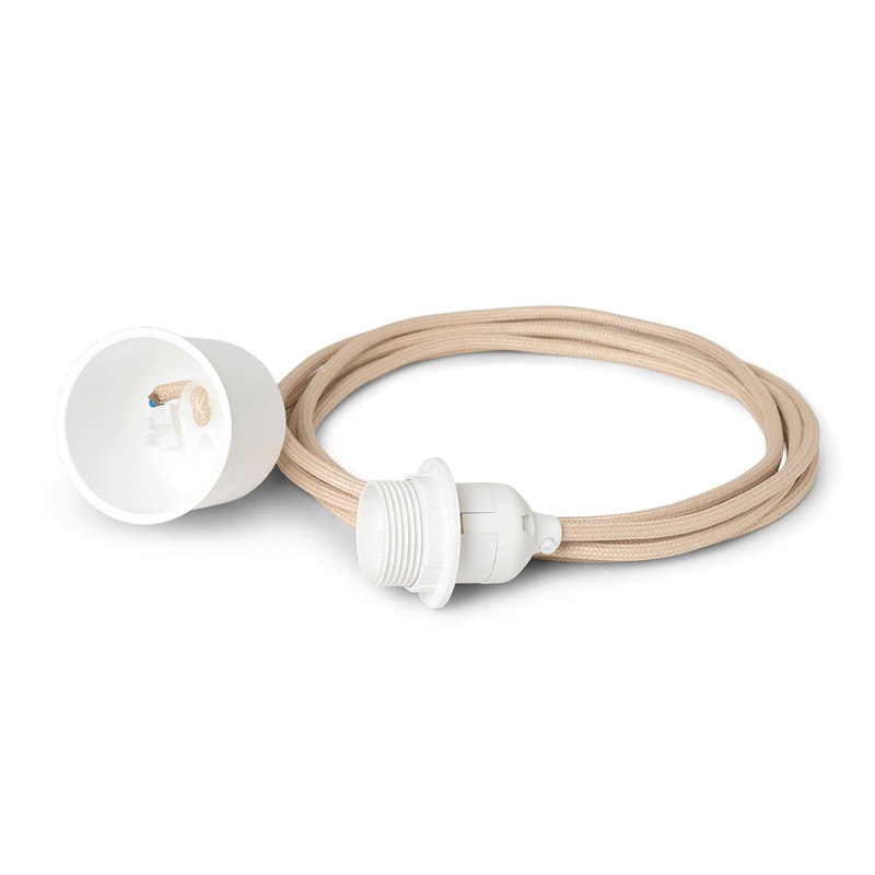 Tekstilledning Anhengslampe Sand 4 m