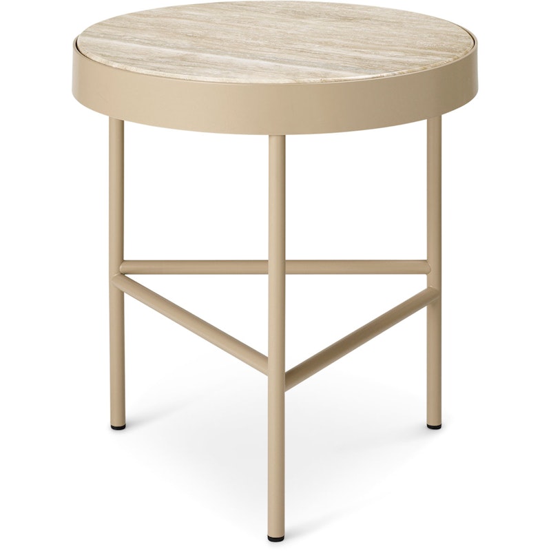 Travertine Sidebord Cashmere Ø40 cm