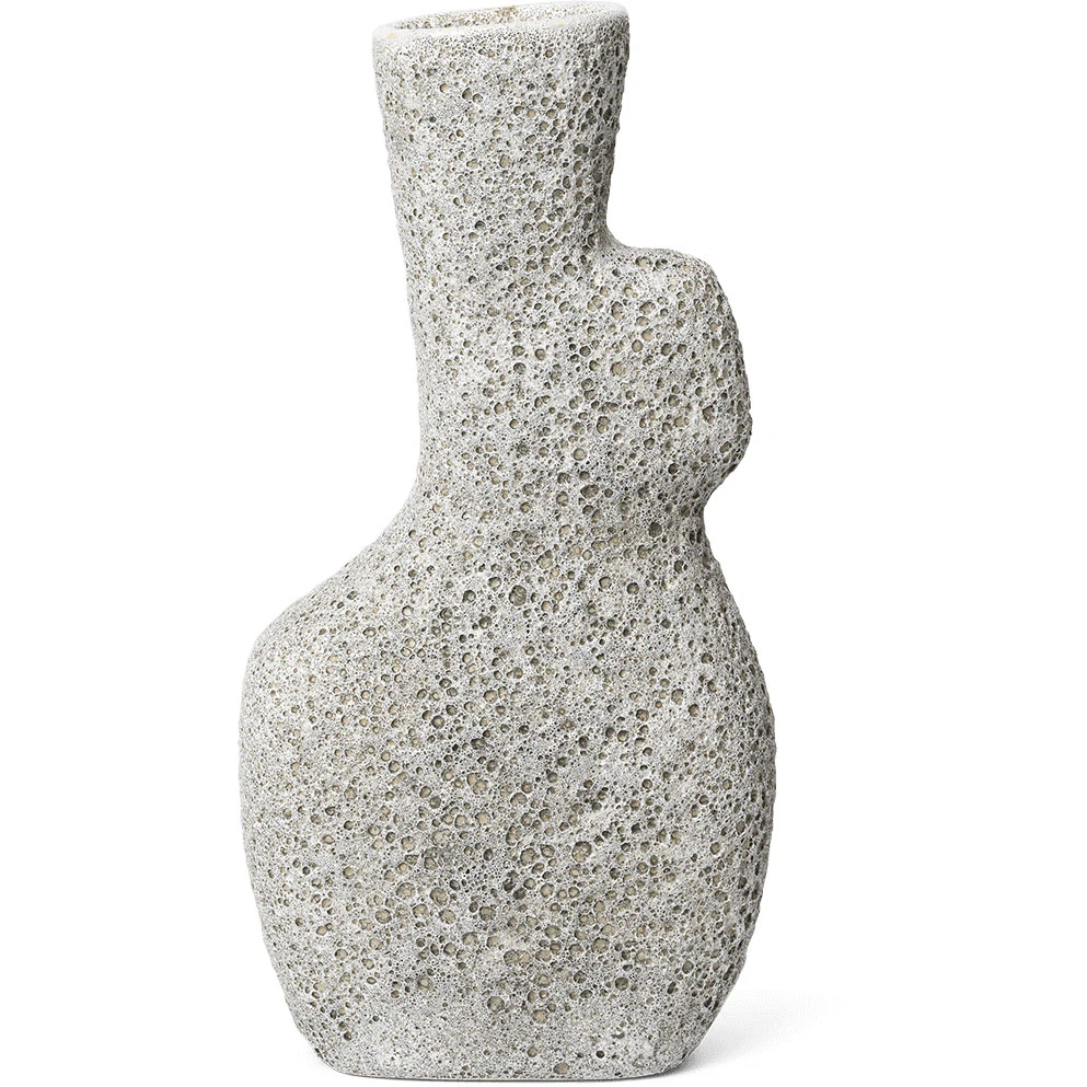 Yara Vase 35.5 cm, Grey Pumice