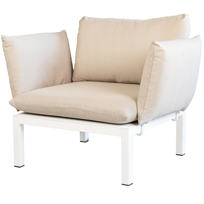 Domino Lenestol, Beige/Hvit