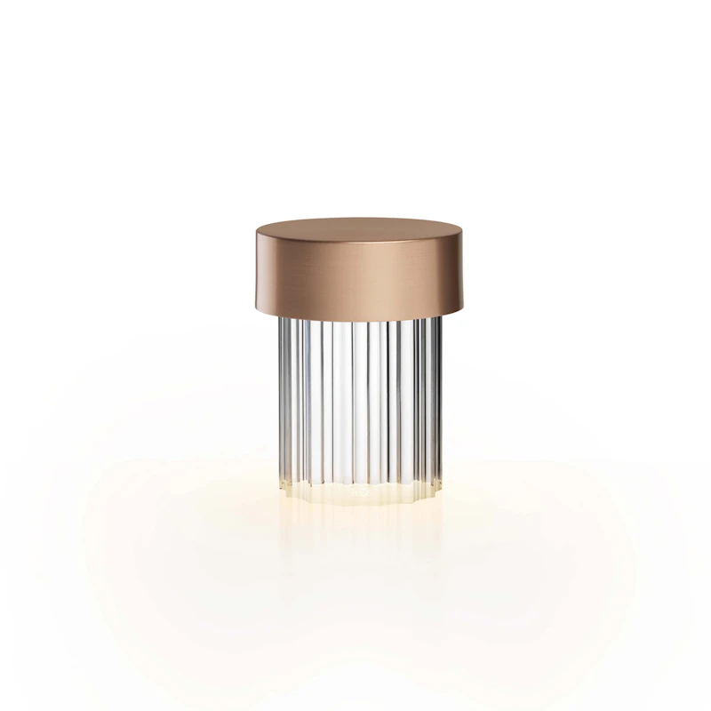 Last Order Fluted Bordlampe, Kobber