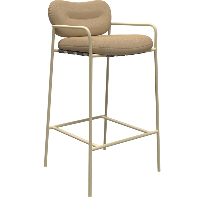 Bollo Bar Stool 75 cm, Vidar Beige 0323