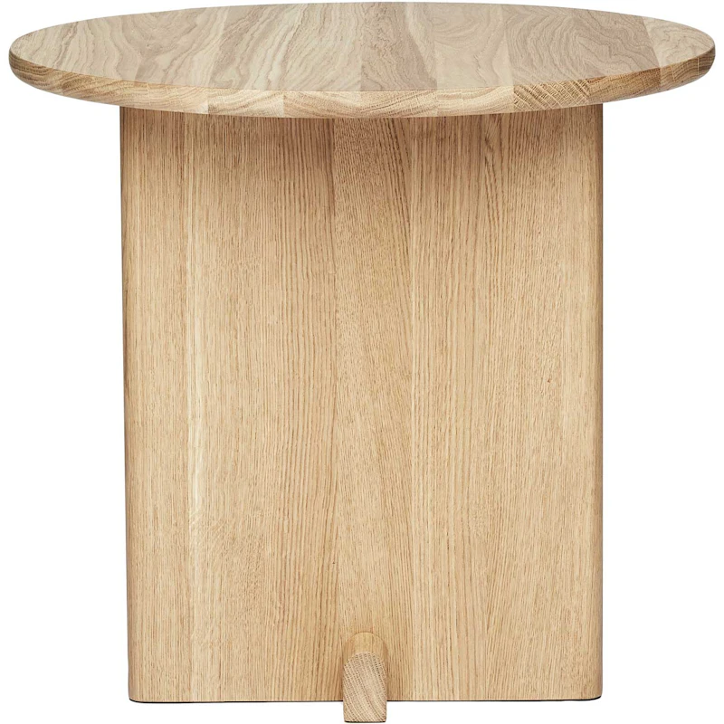 Koku Sidebord Rundt, Mattlakkert Eik