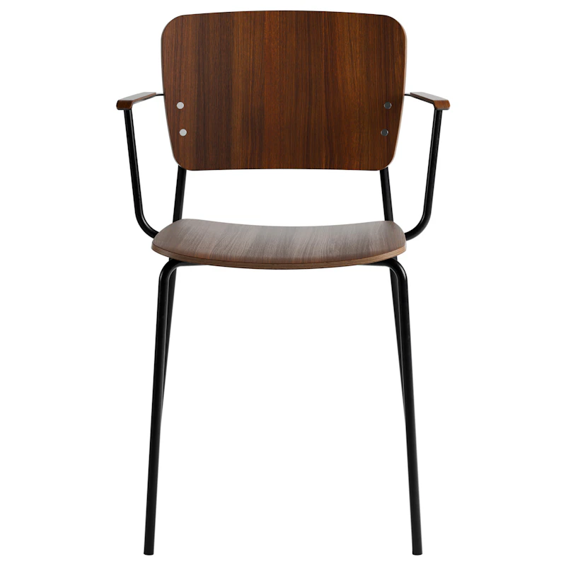 Mono, Black Metal/armrests/ Stained Oak Smoked
