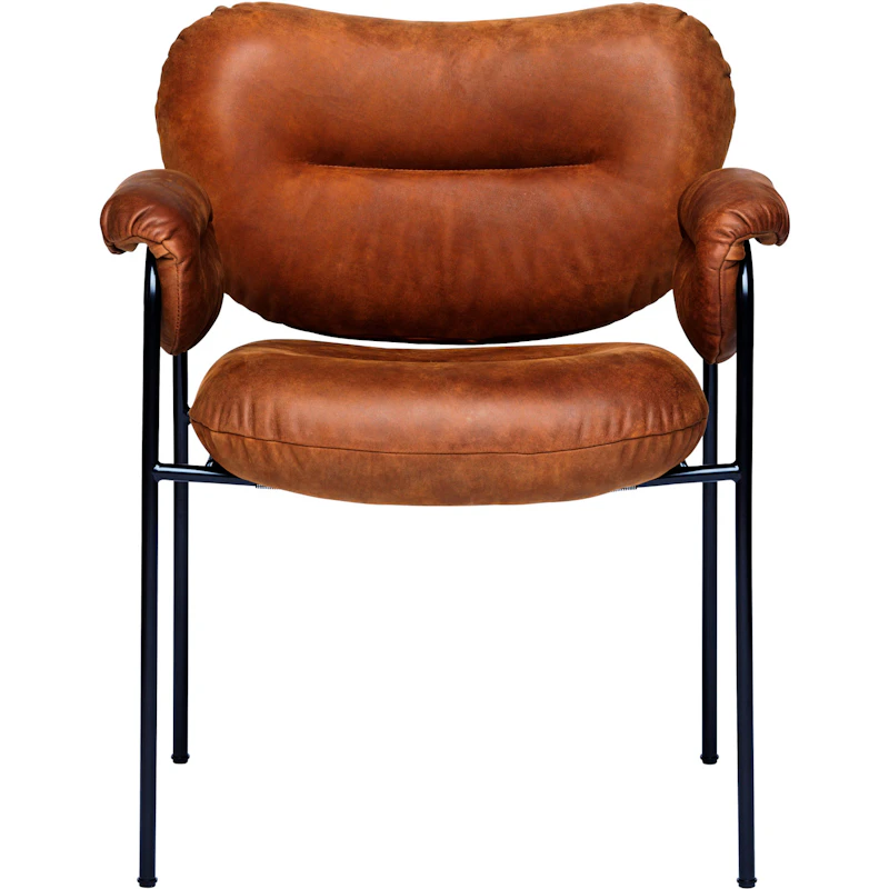 Bollo Stol, Svarte Ben / Skinn Vintage Rangers