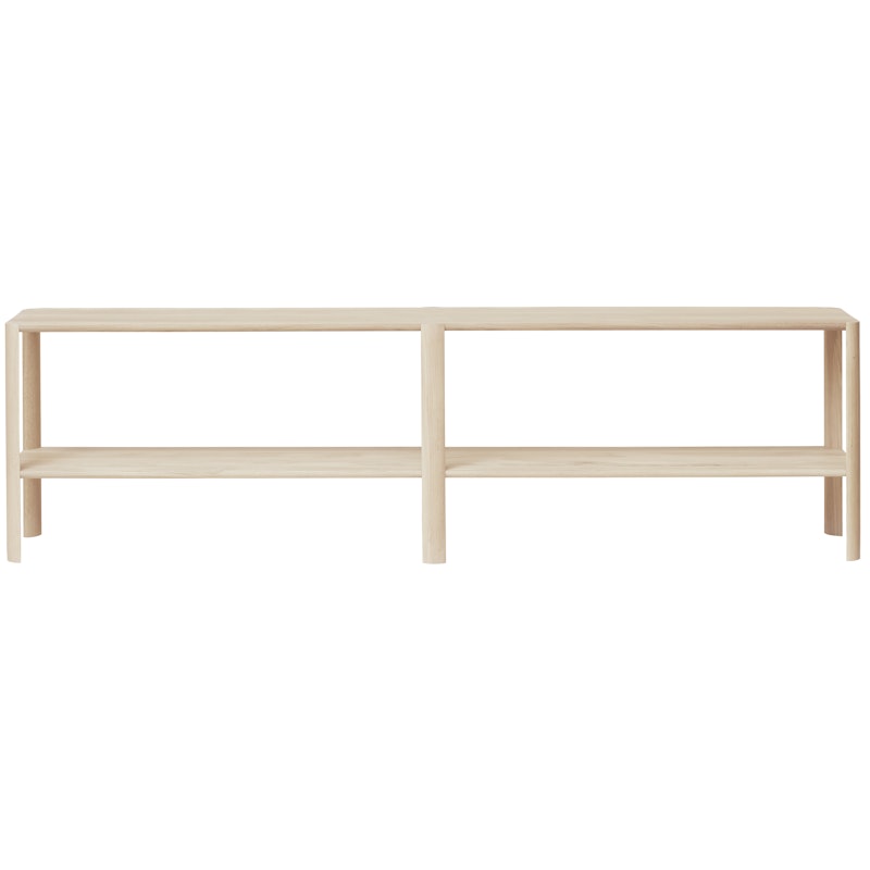 Leaf Hylle 2x2, Hvitoljet Eik