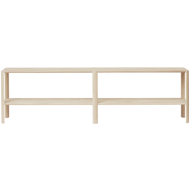 Leaf Hylle 2x2, Hvitoljet Eik
