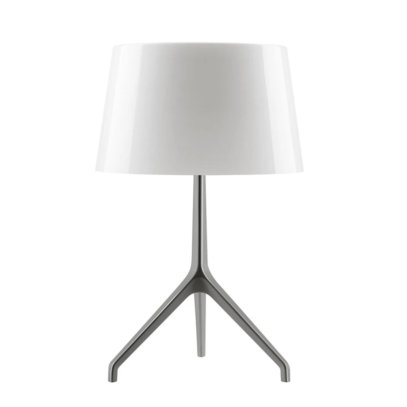 Lumiere Bordlampe XXS, Sort Krom/Hvit