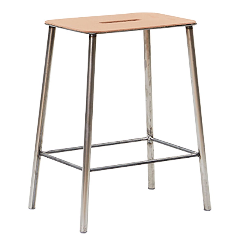 Adam Stool Krakk 50 cm, Skinn/Stål