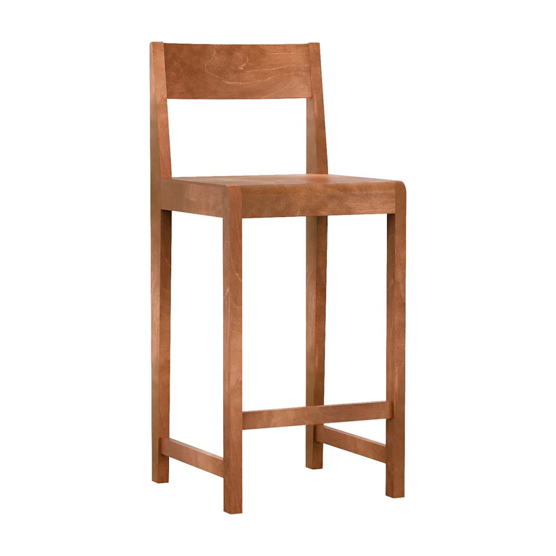 01 Barstol 65 cm, Varmbrun