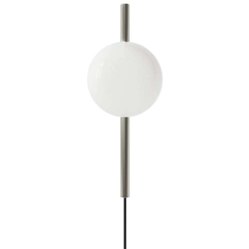 Ovoid Vegglampe Enkel, Rustfritt Stål