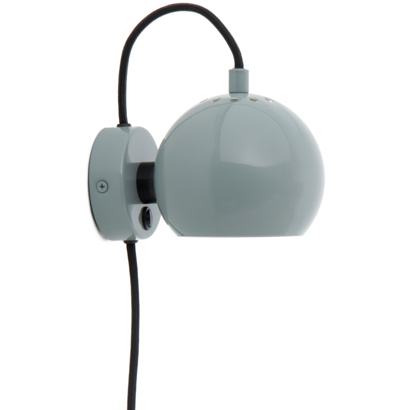Ball Magnet Vegglampe, Glossy Mintgrønn