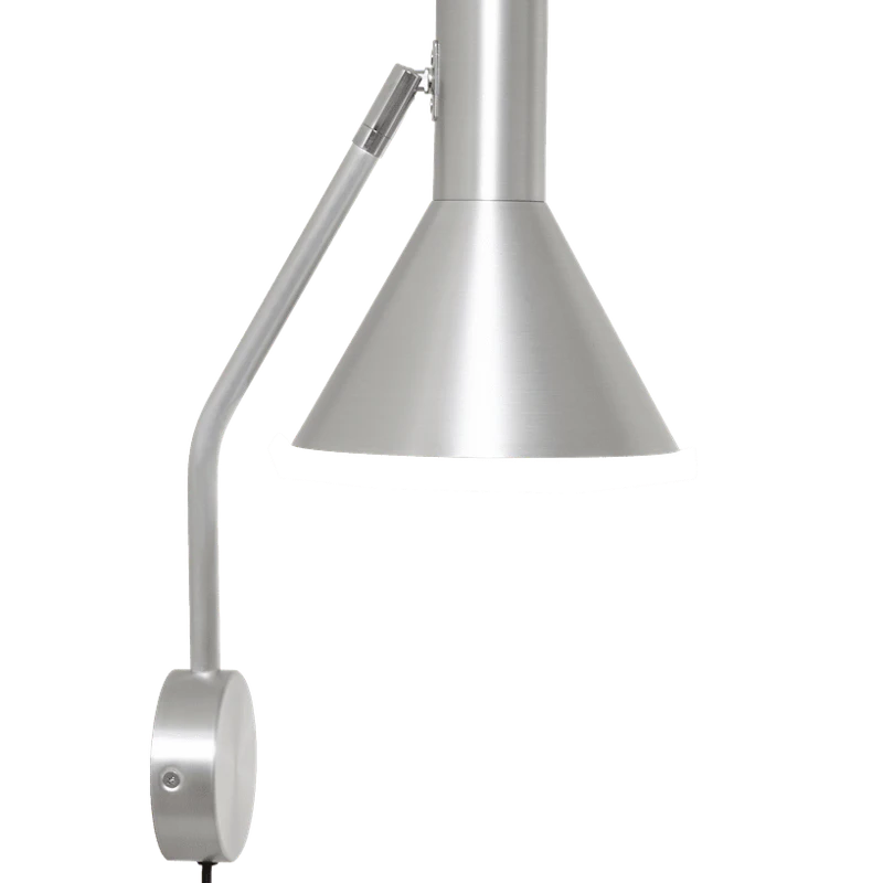 Lyss Vegglampe Børstet Aluminium