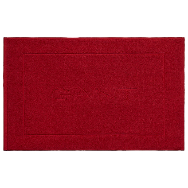 Badematte 50x80 cm, Mørkerød