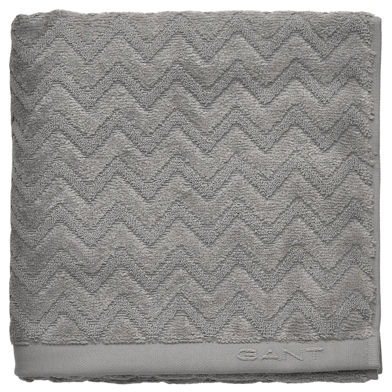 Jacquard Herringbone Badematte 60x90 cm, Concrete Grey