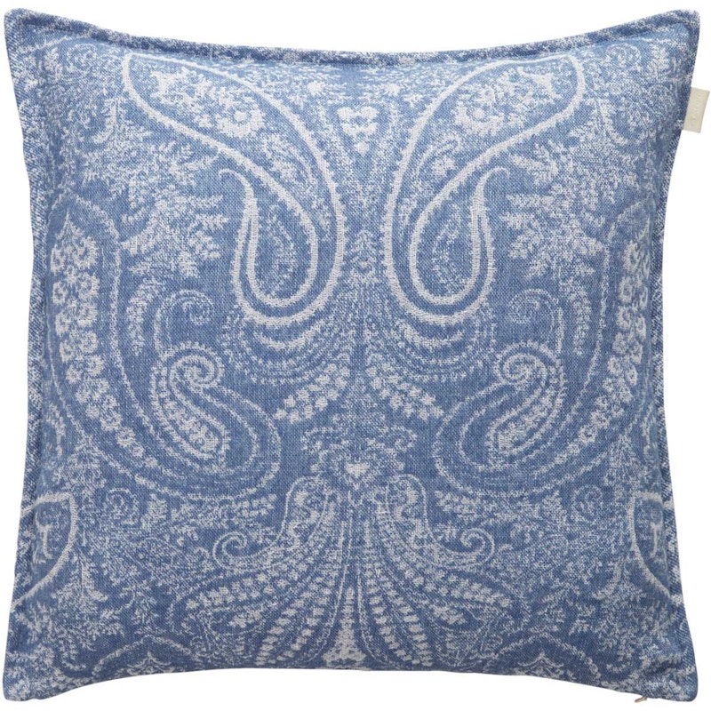 Jacquard Paisley Putetrekk 50x50 cm, Mid Blue