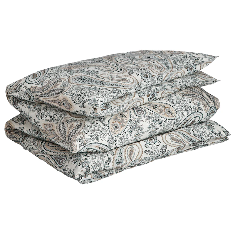 Key West Paisley Dynetrekk 220x220 cm, Tartan Green