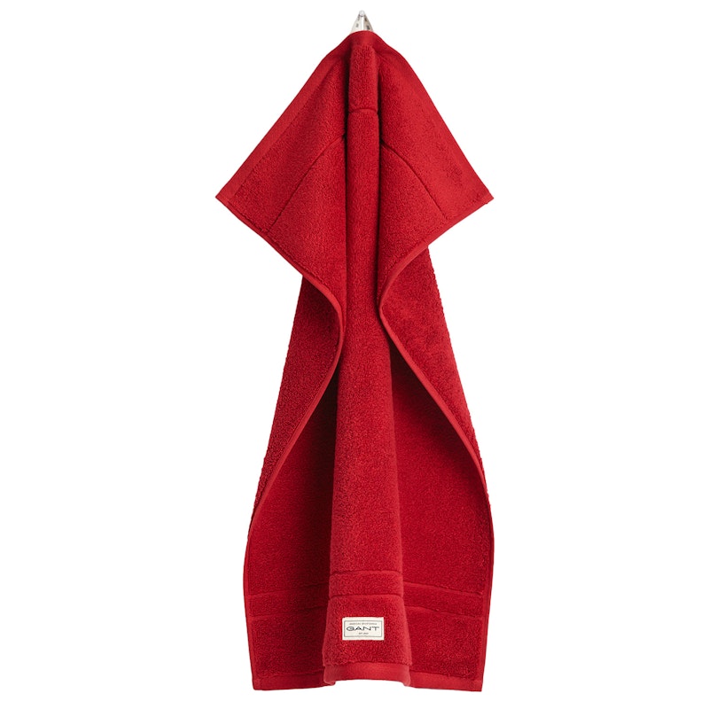 Premium Håndkle 50x70 cm, Mørkerød