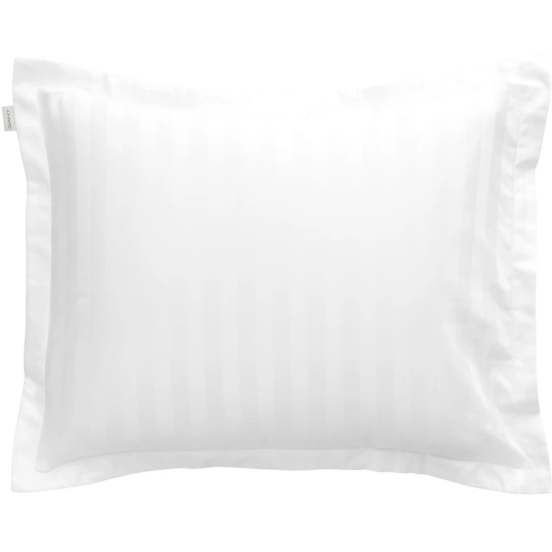 Sateen Stripe Putevar 50x60 cm, Hvit
