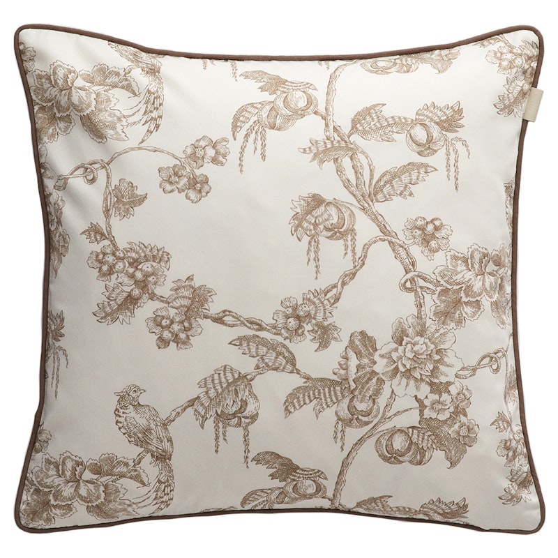 Sateen Tree Print Pute 50x50 cm, Taupe Beige